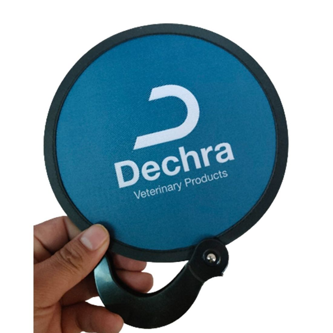 Personalized Round Foldable Flying Disc Fan Custom Printed Nylon Round Folding Pop Up Hand Fan Flexible Foldable Disc Fan
