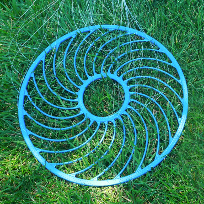 Nylon Monofilament Japanese Style Bottom Pocket Cast Net 10FT Fishing Net Hand Throw Fishing Cast Net