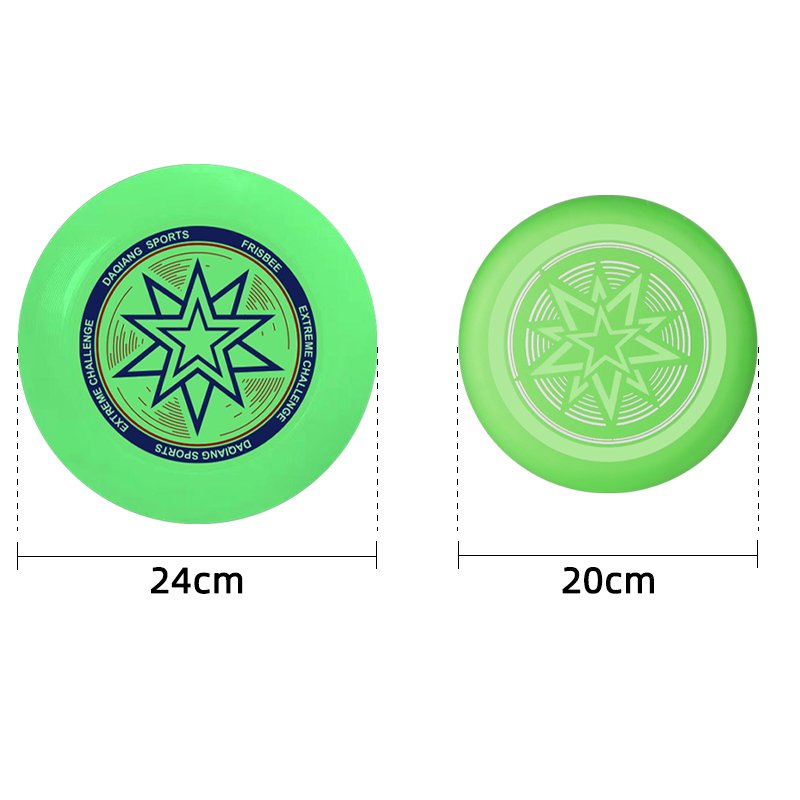 Glow In The Dark Frisbee for outdoor game,Flying Disc noctilucence Frisbee,Soft PE aerodynamics design frisbee