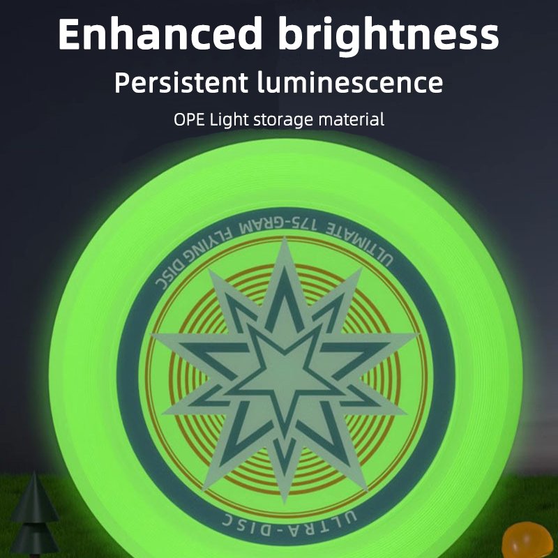 Glow In The Dark Frisbee for outdoor game,Flying Disc noctilucence Frisbee,Soft PE aerodynamics design frisbee