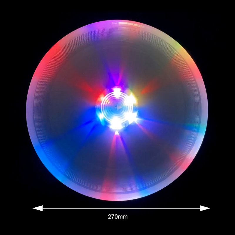 Hot sale 11 inch luminous light up frisbeed flying disc games for kids outdoor sports
