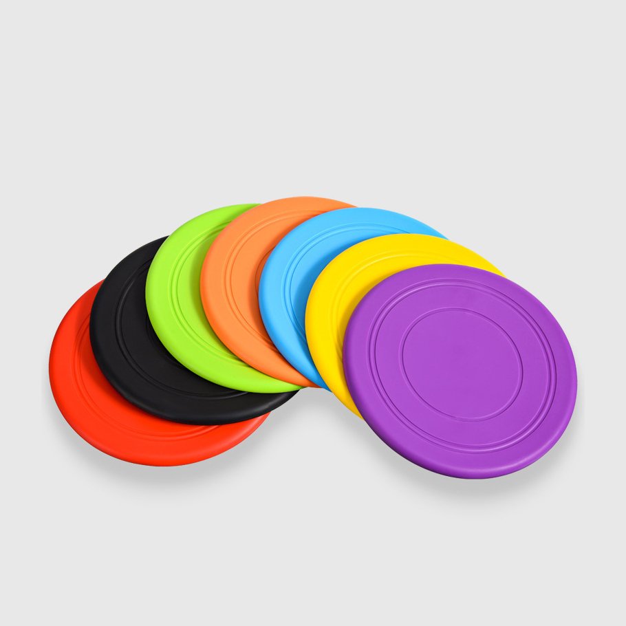 Dog Flying Disc Soft Rubber Interactive Lightweight Flying Disc Floats in Water Safe on Teeth Dog Toy for Small Large Dogs