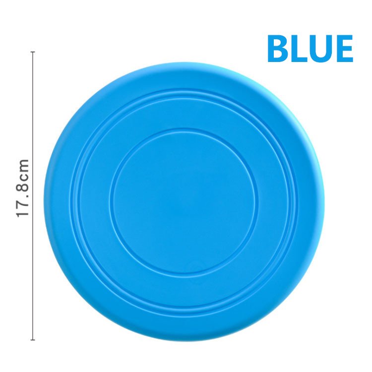 Dog Flying Disc Soft Rubber Interactive Lightweight Flying Disc Floats in Water Safe on Teeth Dog Toy for Small Large Dogs