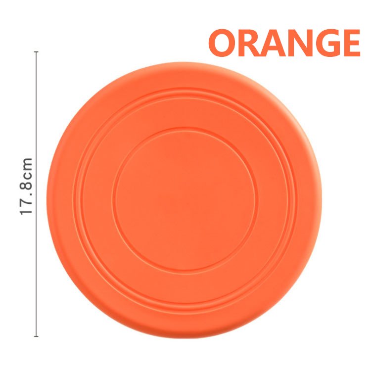 Dog Flying Disc Soft Rubber Interactive Lightweight Flying Disc Floats in Water Safe on Teeth Dog Toy for Small Large Dogs