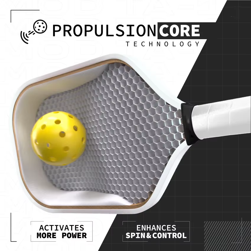 Black Surface Perseus 16mm MOD TA-15 Pro Player Edition Gen3 Propulsion Core T700 Carbon Fiber Pickleball Paddle persius