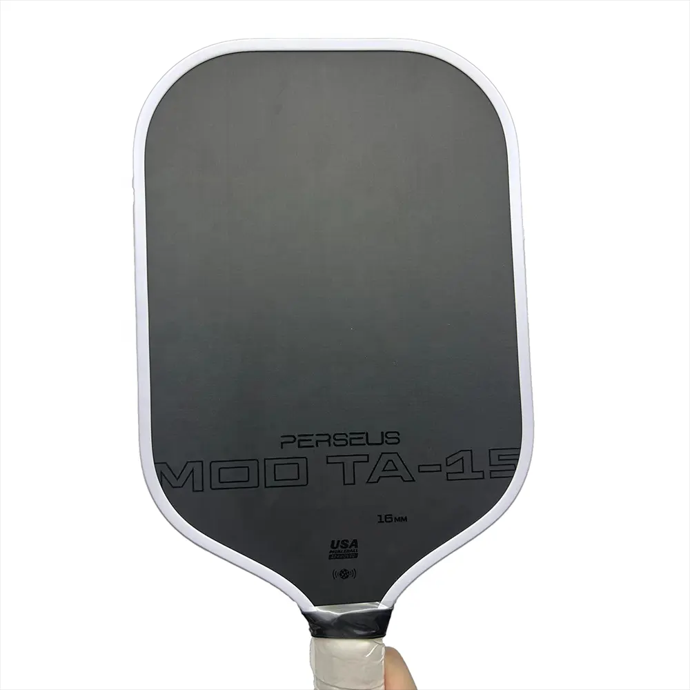 Black Surface Perseus 16mm MOD TA-15 Pro Player Edition Gen3 Propulsion Core T700 Carbon Fiber Pickleball Paddle persius
