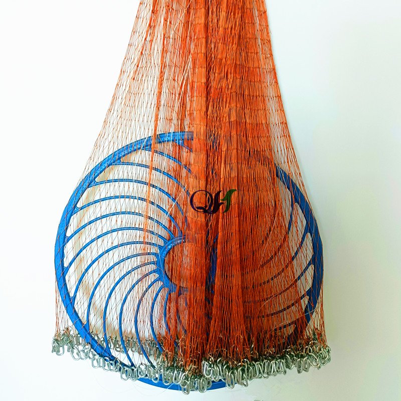 12ft High quality buy nylon Tire lines Fly Hand Cast Net Throw Catch drawstring casting fishing net