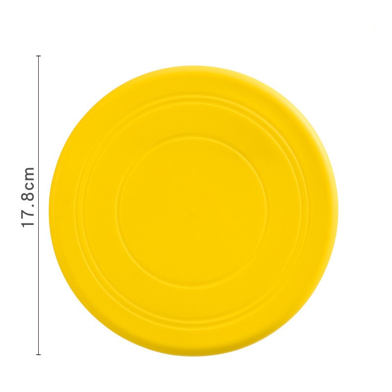 Customized Round Dog Pet Training Toys TPR Flying Disc Dog Fetch Toy Bite Resistant Frisbeed For Training Dogs