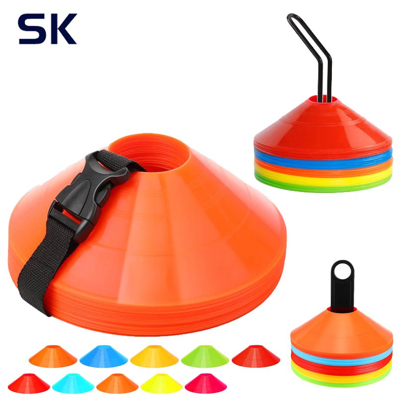 Logo disc training football wholesale outdoor sports training cone cone sports custom logo package Frisbee cone barrel obstacle
