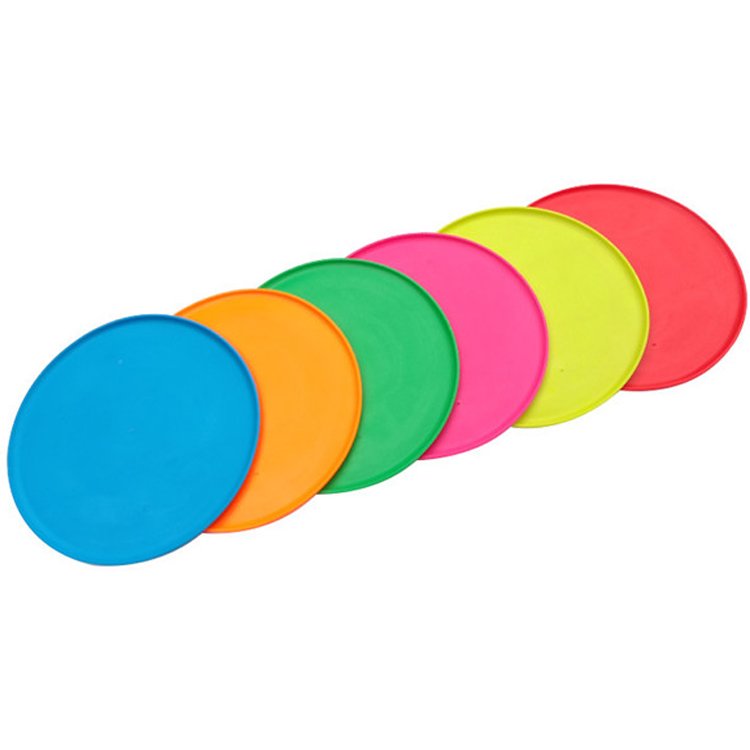 Customized Round Dog Pet Training Toys Tpr Flying Disc Dog Fetch Toy Bite Resistant Frisbeed For Training Dogs