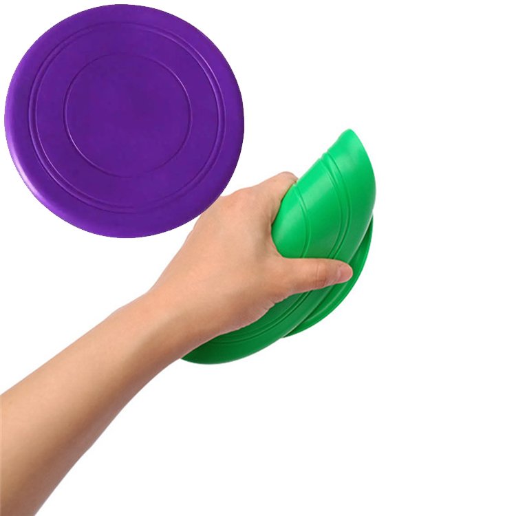 Customized Round Dog Pet Training Toys Tpr Flying Disc Dog Fetch Toy Bite Resistant Frisbeed For Training Dogs