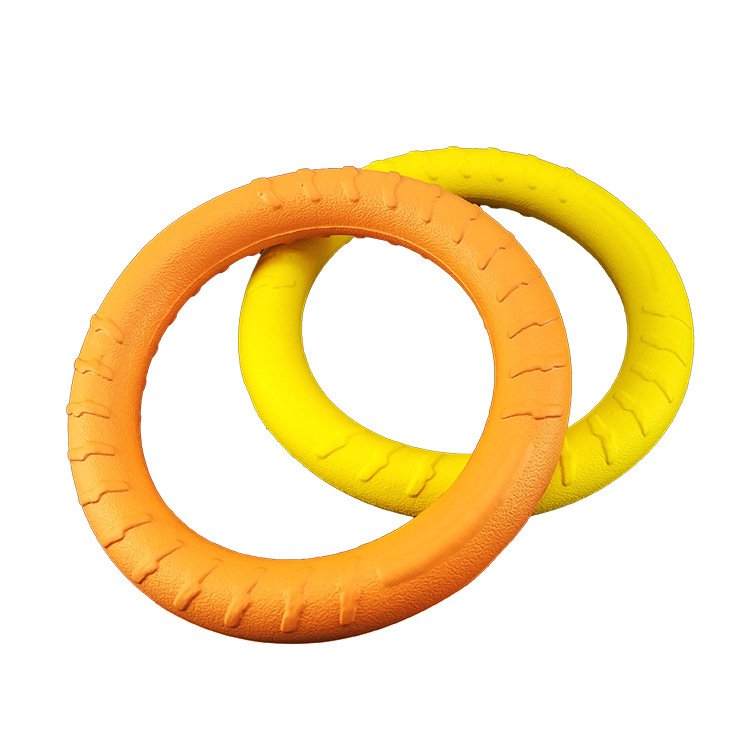 Pet Toys Ball Dog Floating Frisbee Training Dog Pull Ring Bite Resistant Teeth Sharpening Pet Ball Threading Balls
