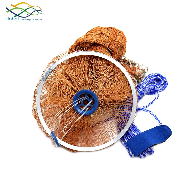 Finefish catch fishing net cast nets water hand throw fly fishing network small mesh gill net with sinker and without sinke