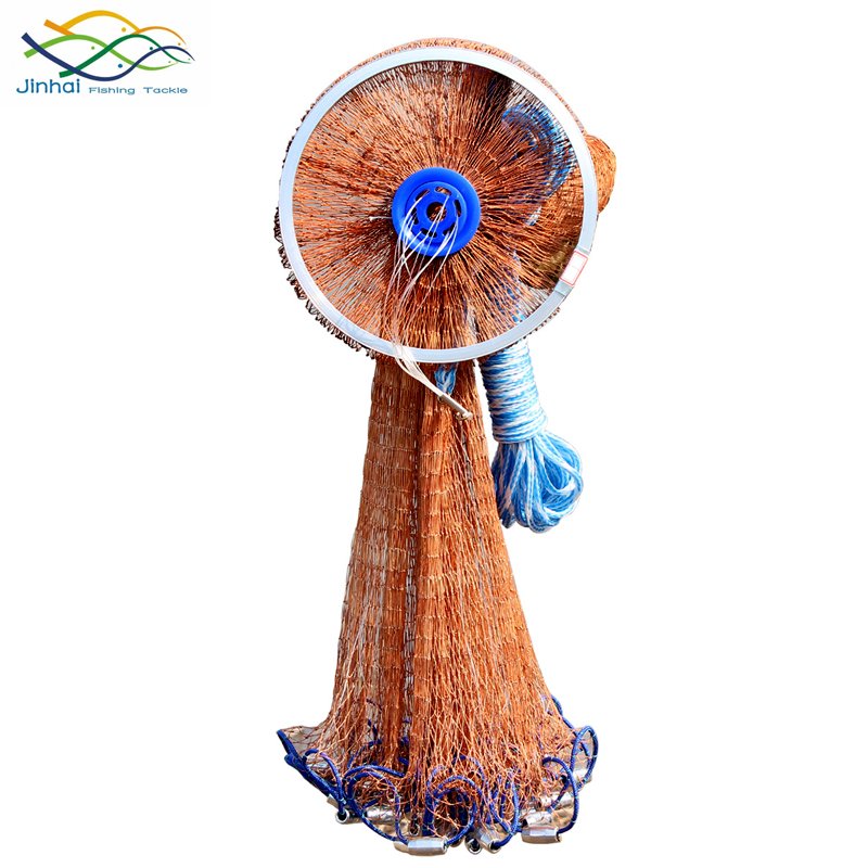 Finefish catch fishing net cast nets water hand throw fly fishing network small mesh gill net with sinker and without sinke