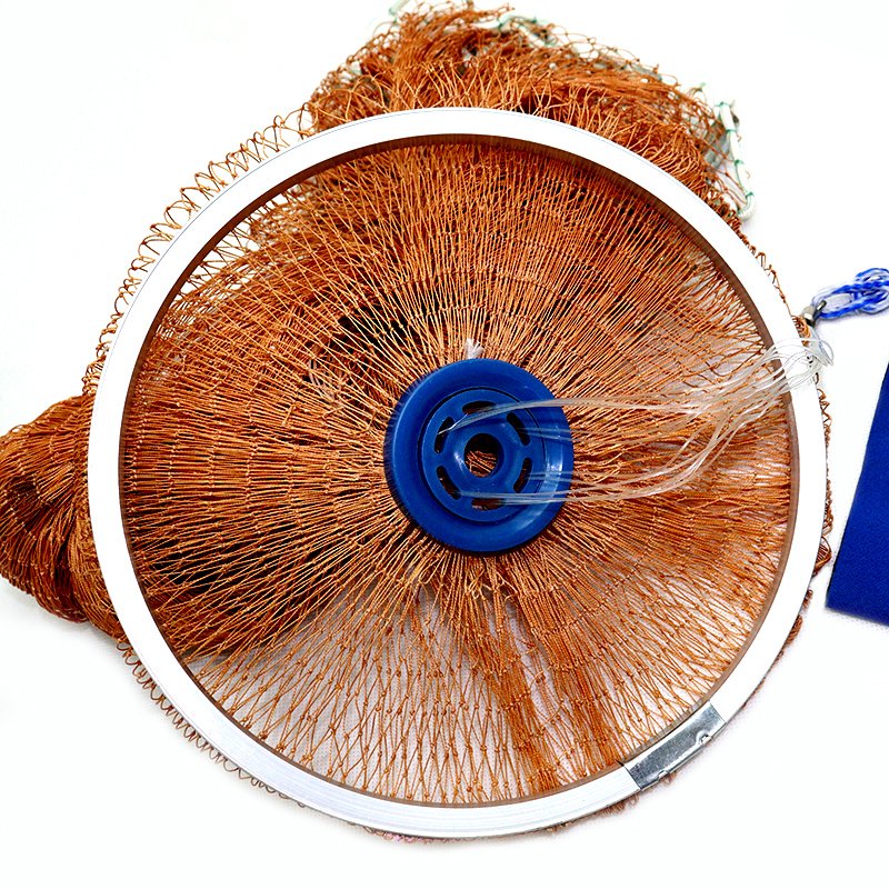 Finefish catch fishing net cast nets water hand throw fly fishing network small mesh gill net with sinker and without sinke