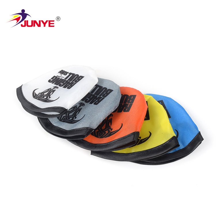 Custom Multifunctional Collapsible Frisbeed Foldable Flying Handheld Fan Fold Up Nylon Flyer Folding Disc With Pouch