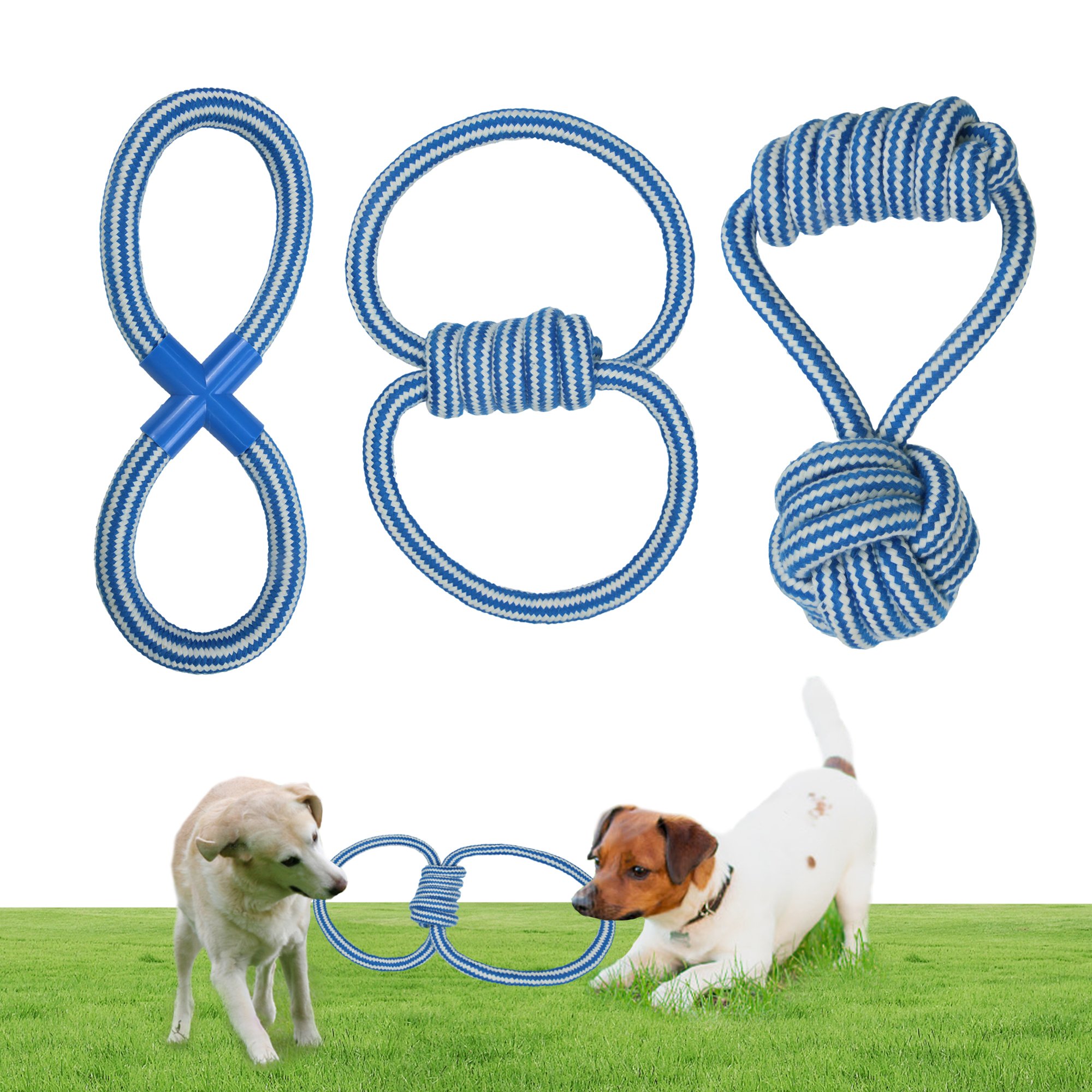 C4P high quality firm durable bite-resistant training chew toy pets eco friendly rope toy dog