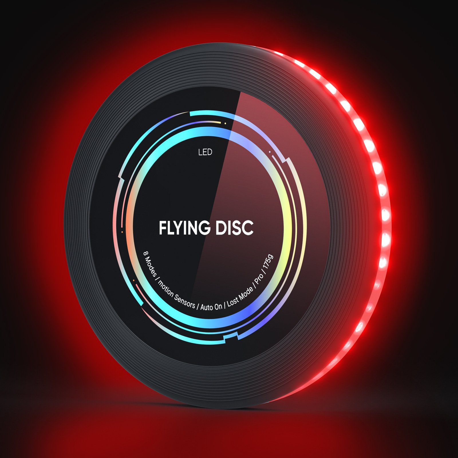 PE LED Flying Discs Sports Toys factory promotion logo custom Ultimate Frisbeed Outdoor Camping Games