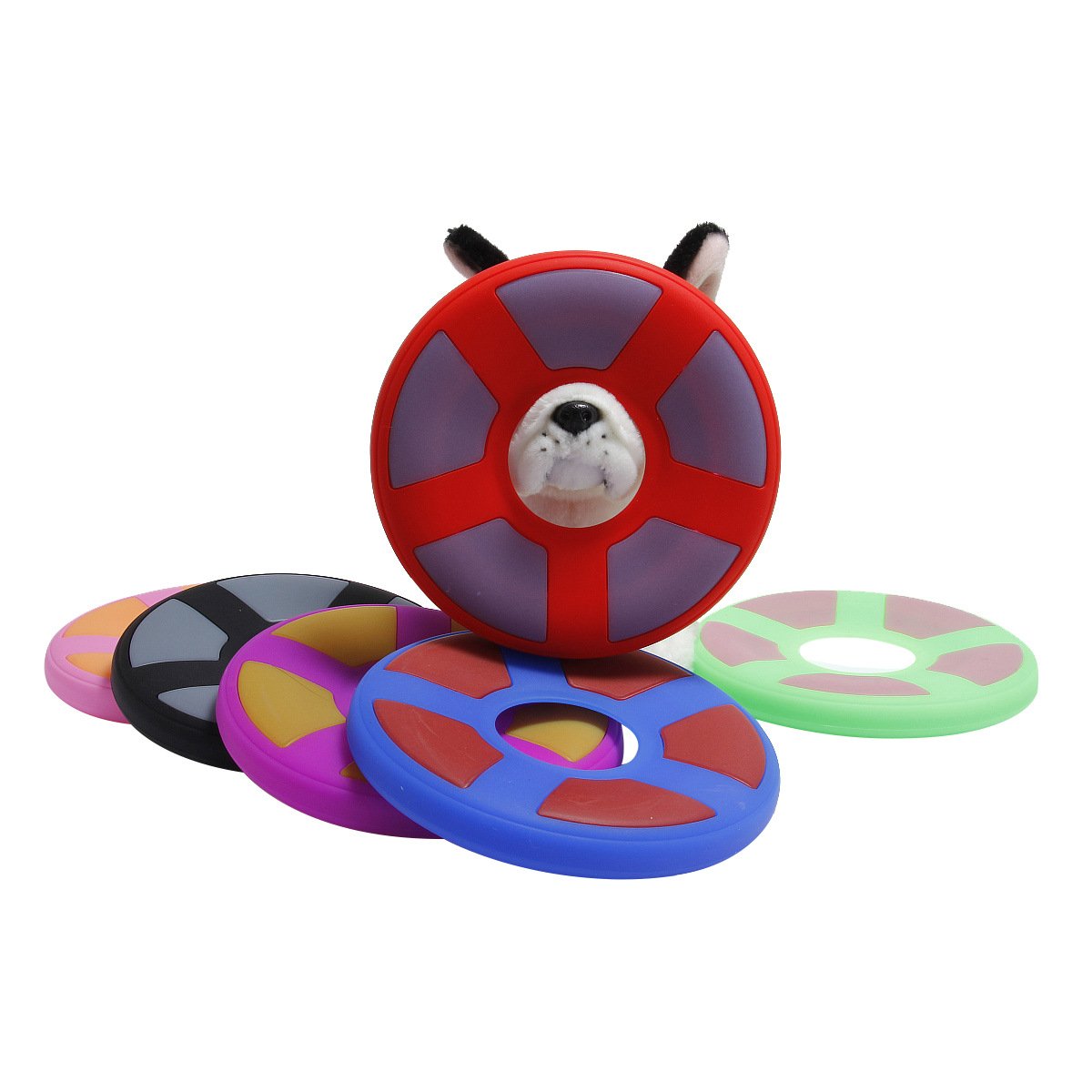Silicone Plastic Flying Ring Frisbee Glow In The Dark Dog Frisbee Disc Rubber Custom Ultimate Dog Frisbee Toy For Dogs
