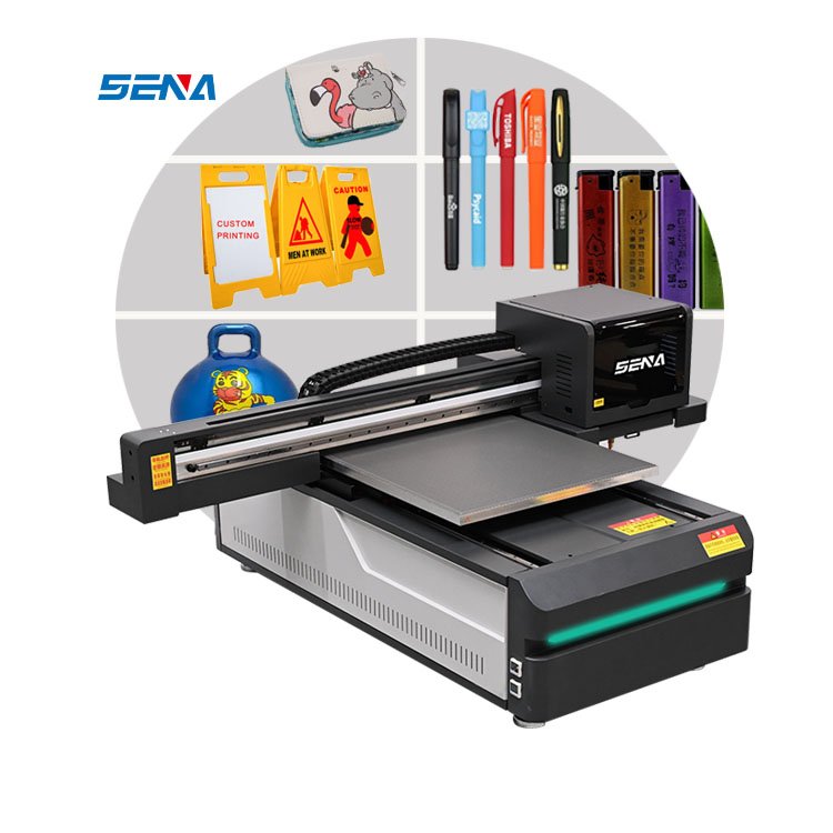 6090 Medium size UV inkjet flatbed printer 3d Metal sheet frisbee Acrylic ceramic tile crystal logo advertising printing machine