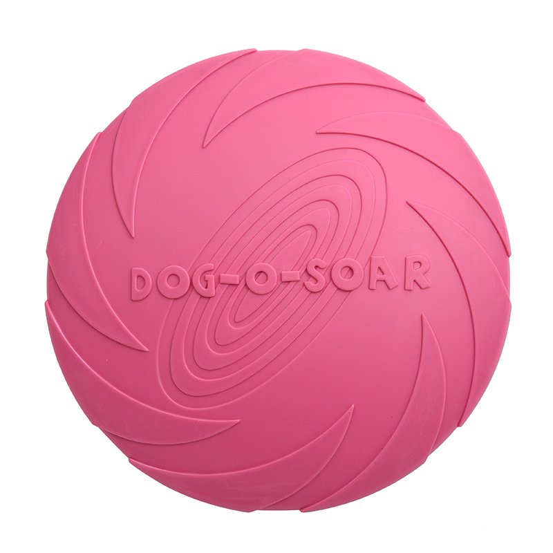 Pet Training Toy Interactive Dog Chew Toys Resistance Bite Soft Rubber Toys Pet Flying Discs Dog Frisbeed