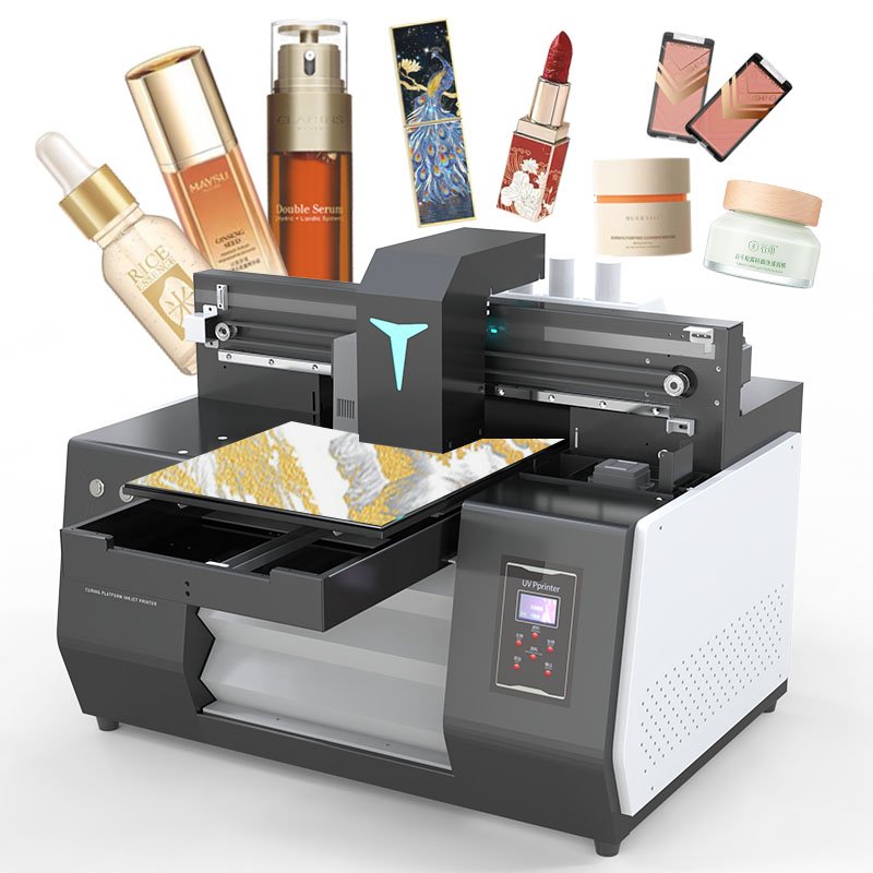 Efficient A3UV flatbed printer portable A3 inkjet printer keychain pet frisbee instrument panel watch panel UV printer