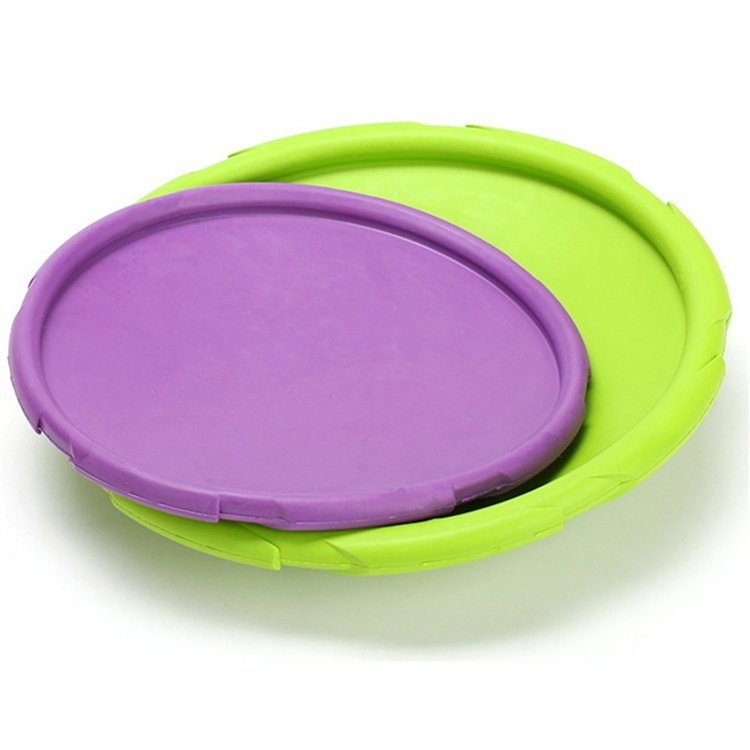 Pet Training Toy Interactive Dog Chew Toys Resistance Bite Soft Rubber Toys Pet Flying Discs Dog Frisbeed