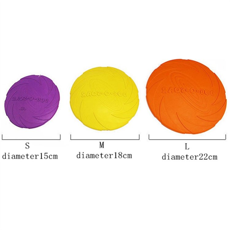 Pet Training Toy Interactive Dog Chew Toys Resistance Bite Soft Rubber Toys Pet Flying Discs Dog Frisbeed