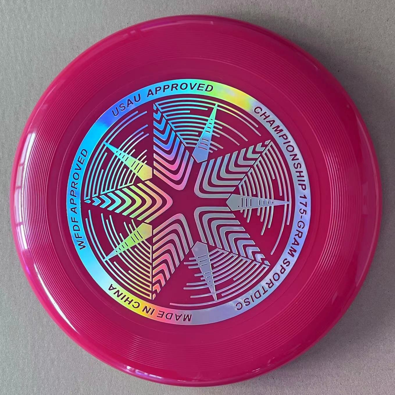 Flying Disc Ultimate Frisbeed WFDF Certification Custom PE Outdoor Popular Sports Professional 175g Plastic Unisex flying disc