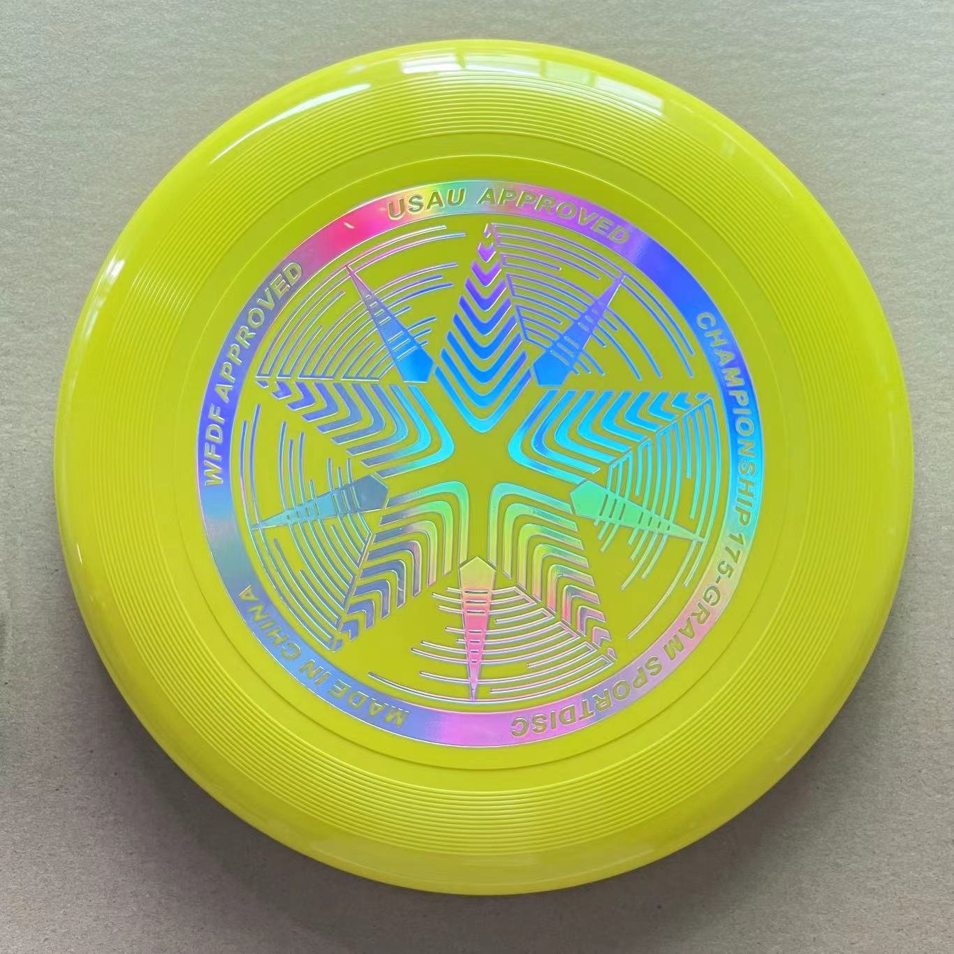 Flying Disc Ultimate Frisbeed WFDF Certification Custom PE Outdoor Popular Sports Professional 175g Plastic Unisex flying disc