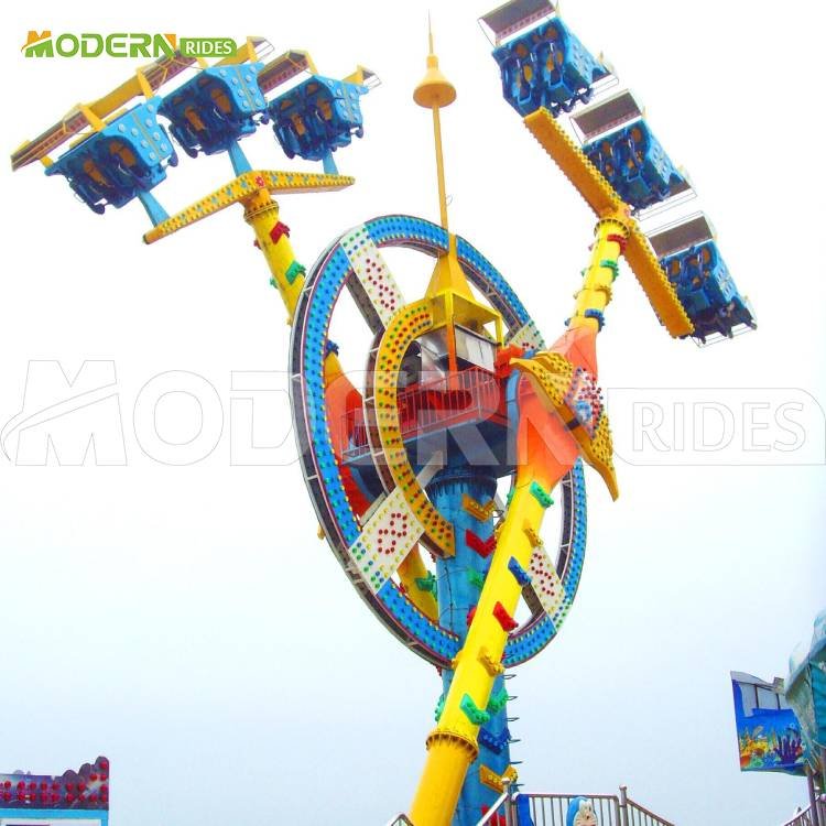 Attraction park equipment manege double arm swing pendulum thrill rides for sale
