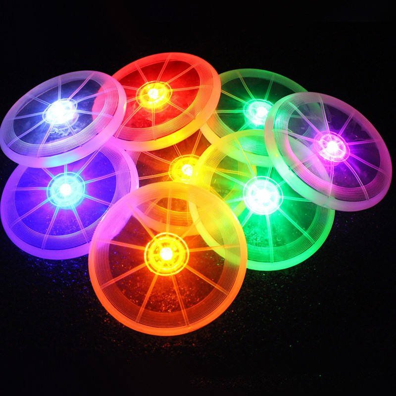 Wholesale Hot Sale Outdoor LED Light Indestructible Dog Training Glowing Flying Disc Interactive Pet Dog Toys