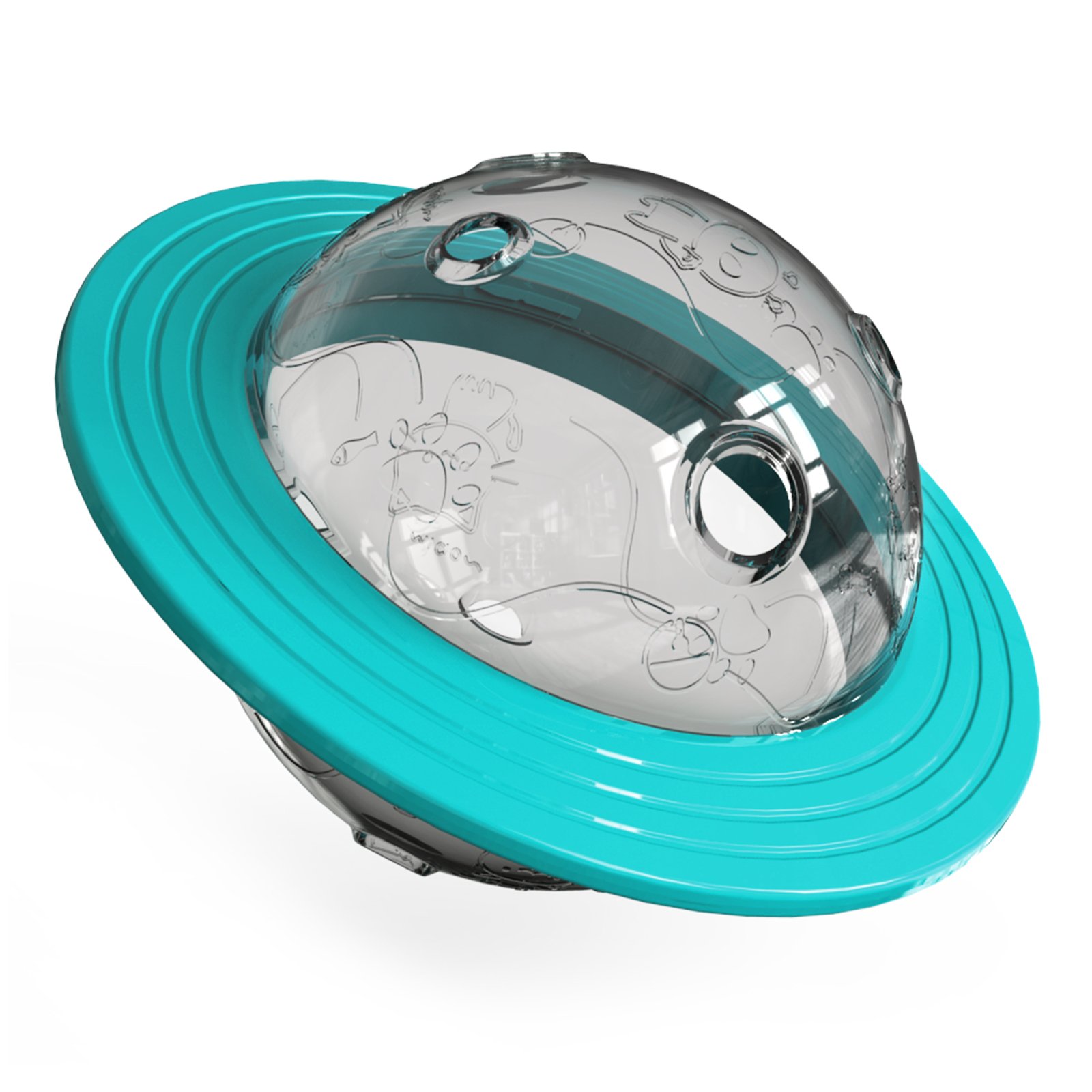 Manufacturers direct sales of new pet products Dog Puzzle Treat Toy Multi-functional food distribution Frisbees toy