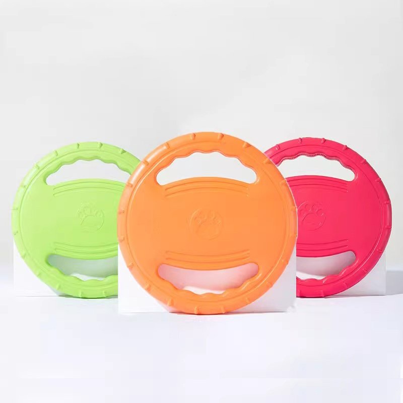 Pet Pull Ring Outdoor Training Dog Toys Durable Soft EVA Flying Disc Game Frisbeed Bite Resistant Dog Frisbeed Toys