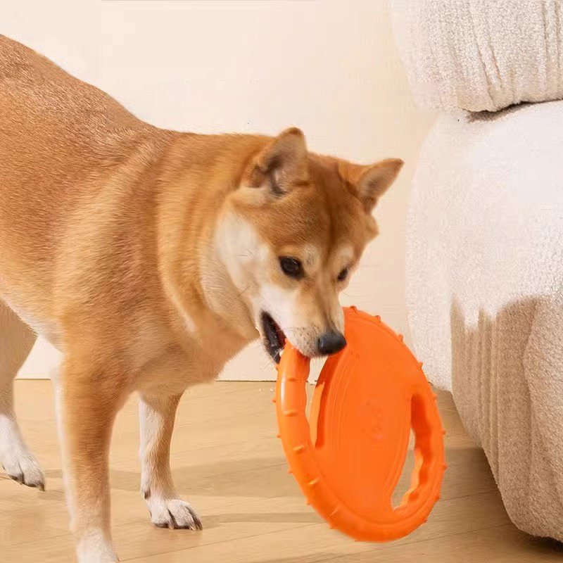 Pet Pull Ring Outdoor Training Dog Toys Durable Soft EVA Flying Disc Game Frisbeed Bite Resistant Dog Frisbeed Toys