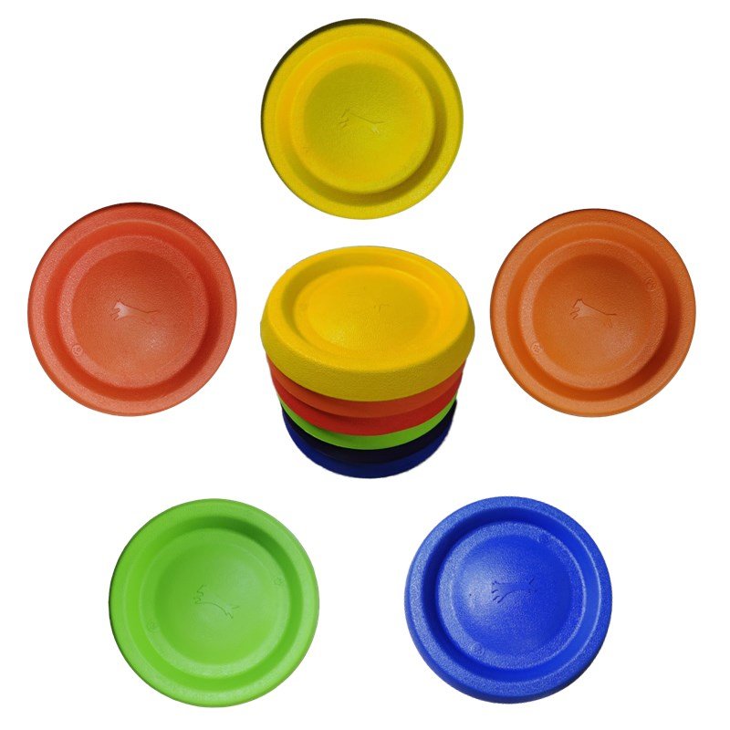 Wholesale High Quality Dog Frisbeed Toy Flying Soft Rubber Flyer Toy Disc For Dogs Durable Lightweight Interactive Dog Toy