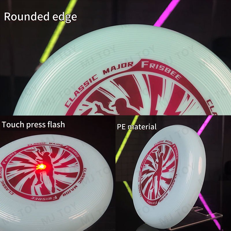 High Quality Beach Children'S PE Plastic Toys Colorful Flying Saucer Pet Utensils Round Frisbeed Waterproof Flying Disc For Kids