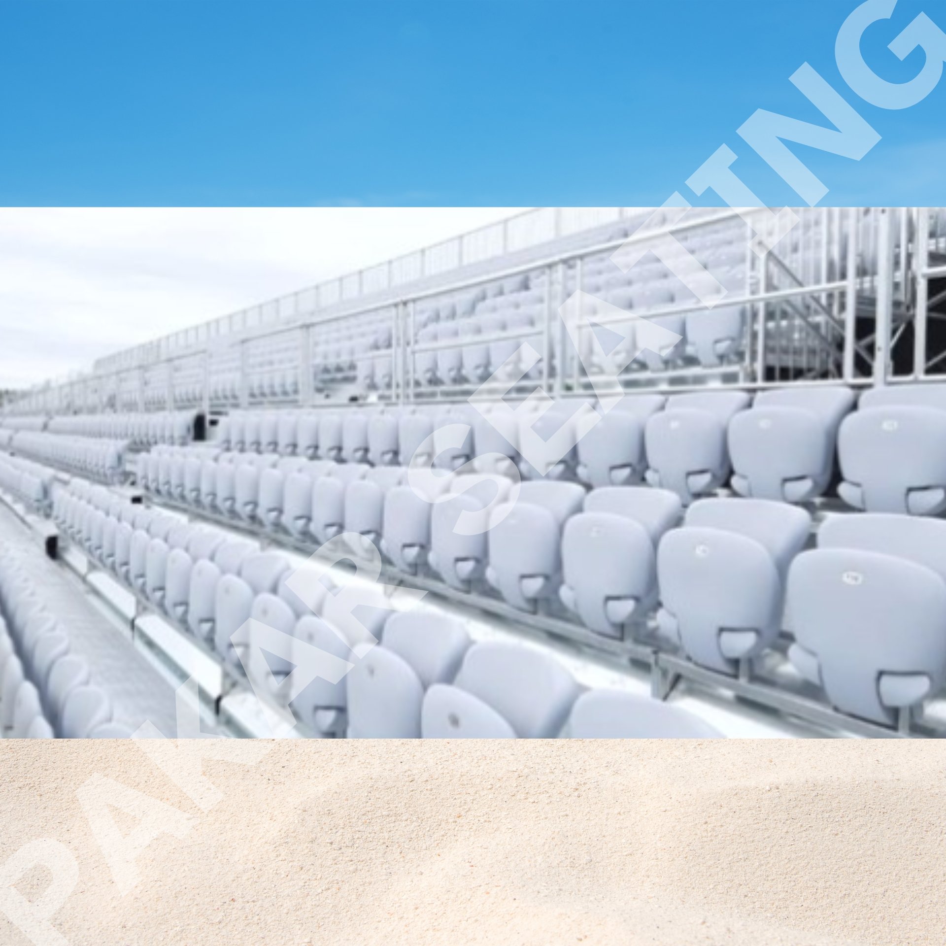 Grandstand stand for frisbee game Seating Solution for Entertainment Events