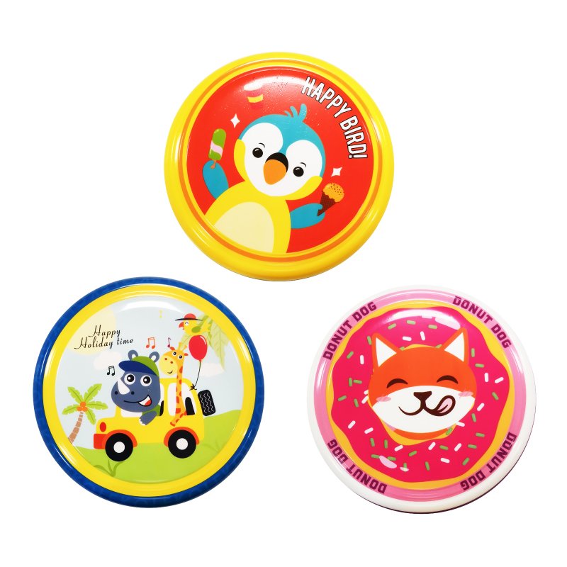 BGL New Double sided Cartoon Pattern Soft Frisbeed Parent Child Interactive Outdoor Frisbeed Sports Toy for kids