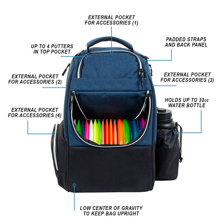 Factory Hot Sale Frisbee Disc Golf Bag Outdoor Pack Sports Discs Golf Backpack