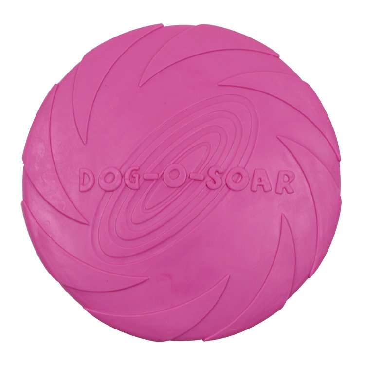 LM0052C TPR Pet round plate Big dog nibbling on UFO Interactive pet training toys Pet supplies