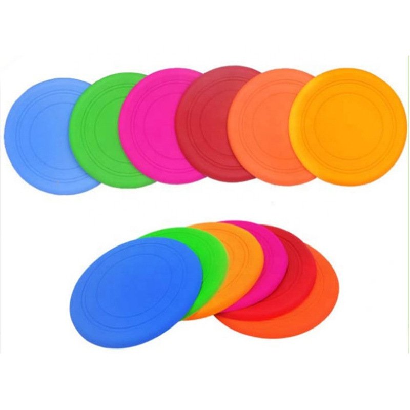 Fashion Pet Portable Bowl Dog Flying Disc Toy Flying Discs Pet Silicone Rubber Flying Discs Dog Frisbeed