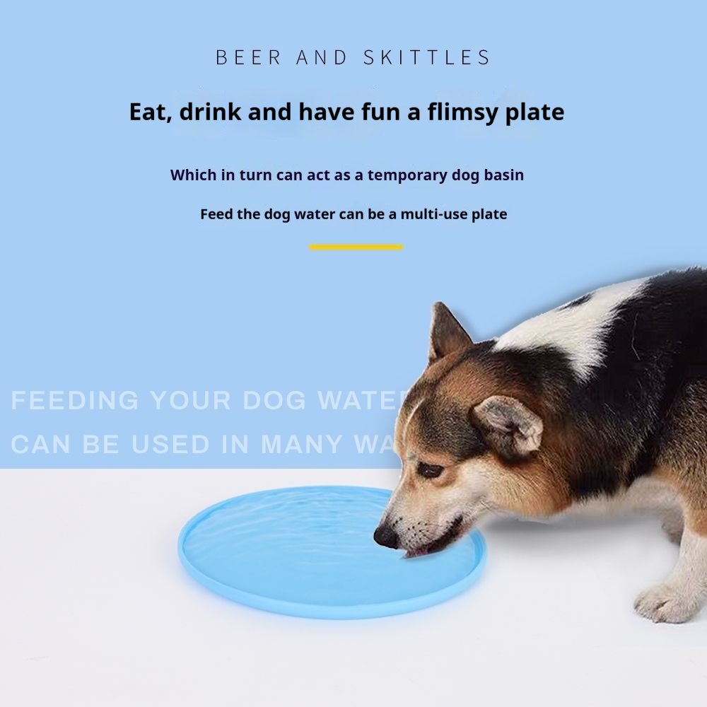 Choice Fun Eco-Friendly Silicone Dog Frisbee New Pet Interactive & Movement Toy Educational Product for Puppies
