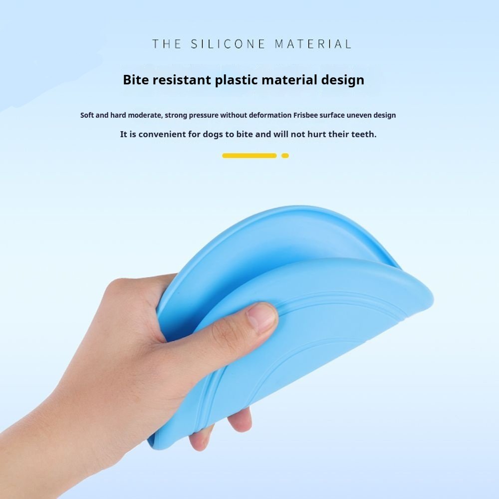 Choice Fun Eco-Friendly Silicone Dog Frisbee New Pet Interactive & Movement Toy Educational Product for Puppies
