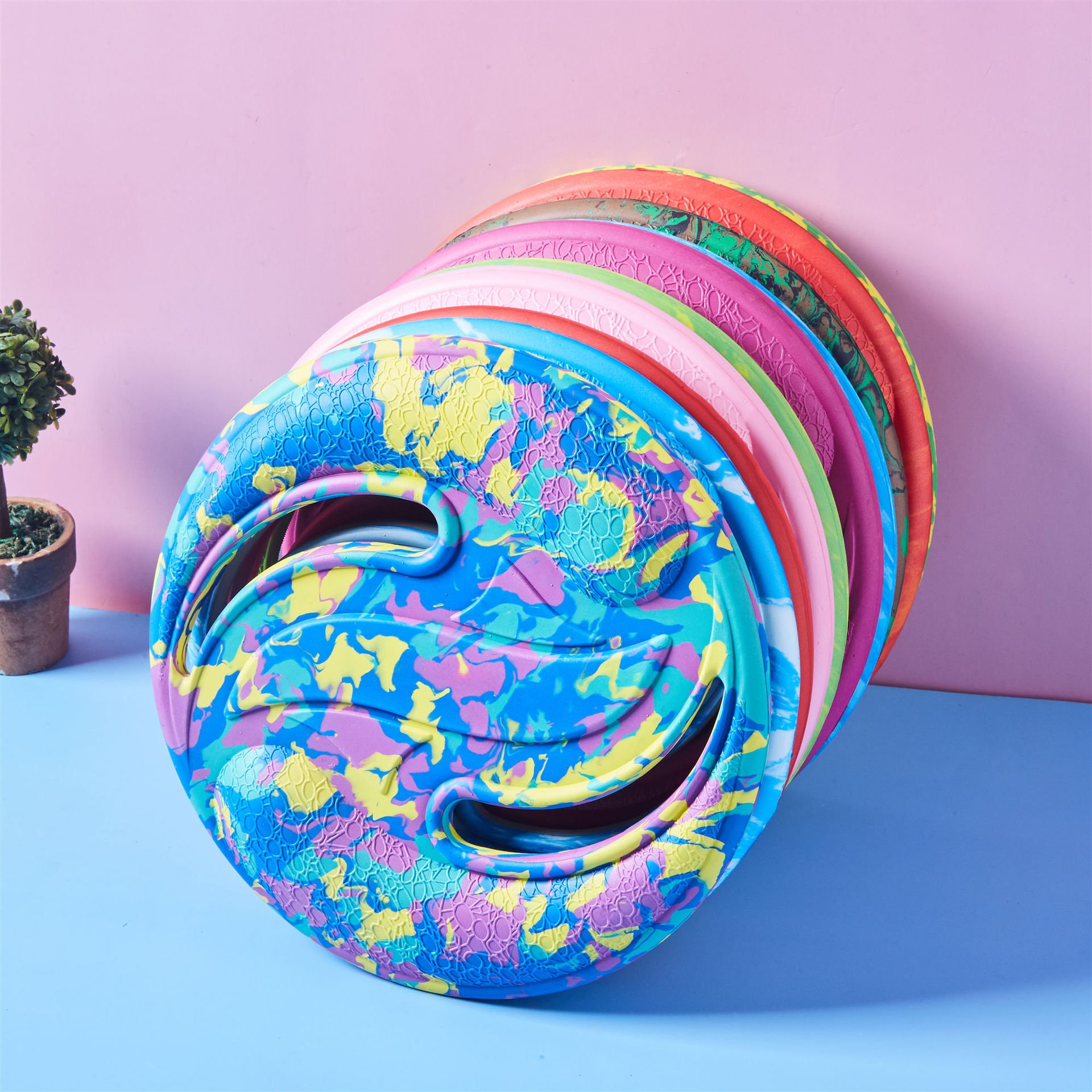 Outdoor Toys Children Foam Boomerang Soft Frisbee Interactive Foam Sports Dodging Disc Soft Frisbee