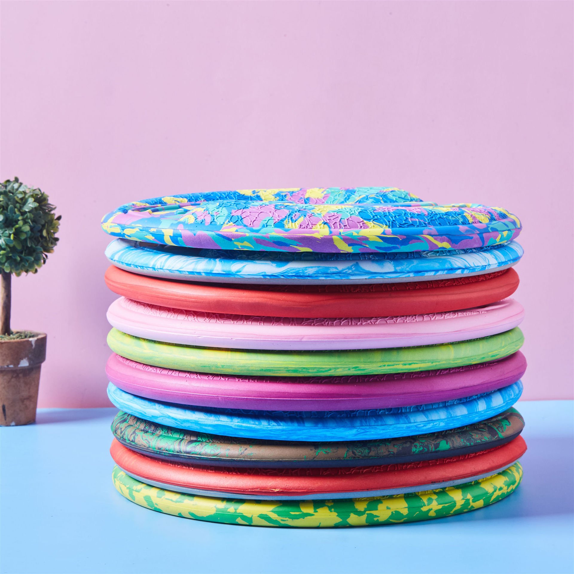 Outdoor Toys Children Foam Boomerang Soft Frisbee Interactive Foam Sports Dodging Disc Soft Frisbee