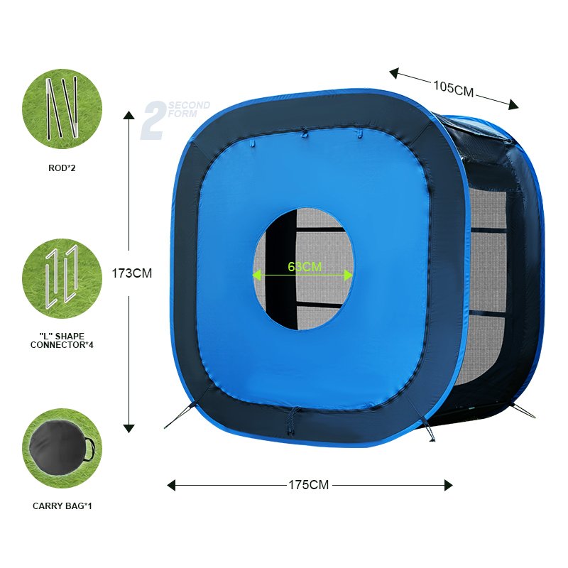 Multiple Use Flying Disc Frisbee Sports Shooting Goalpost Foldable Pop Up Tent Goal Target Net With Carrying Bag