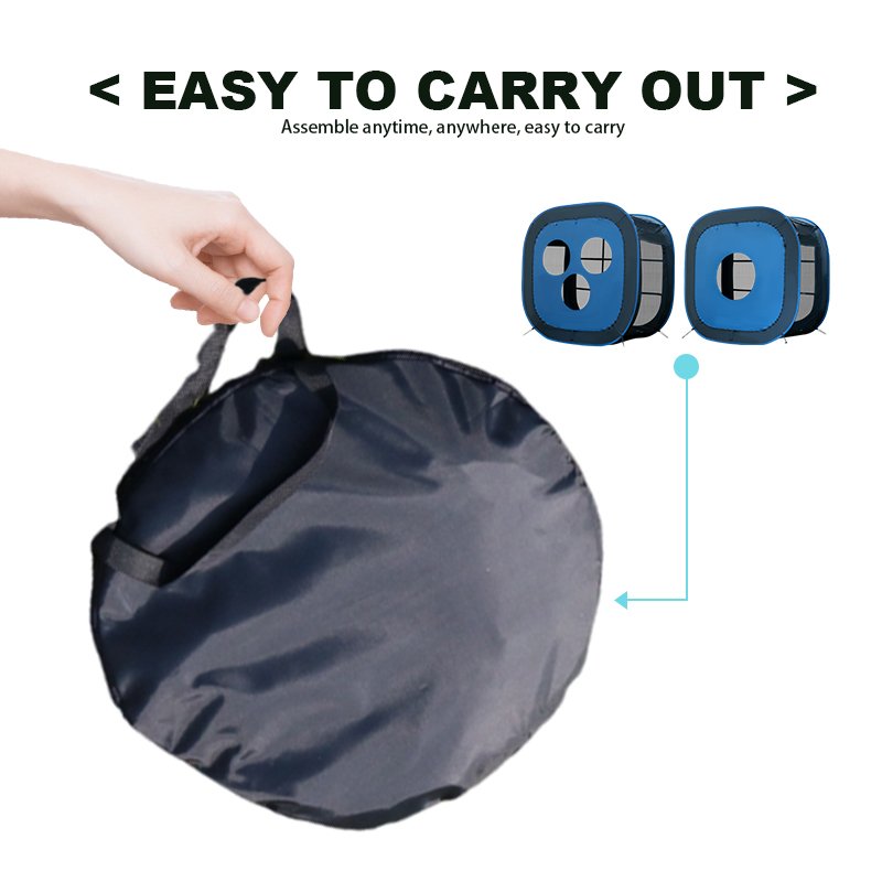 Multiple Use Flying Disc Frisbee Sports Shooting Goalpost Foldable Pop Up Tent Goal Target Net With Carrying Bag
