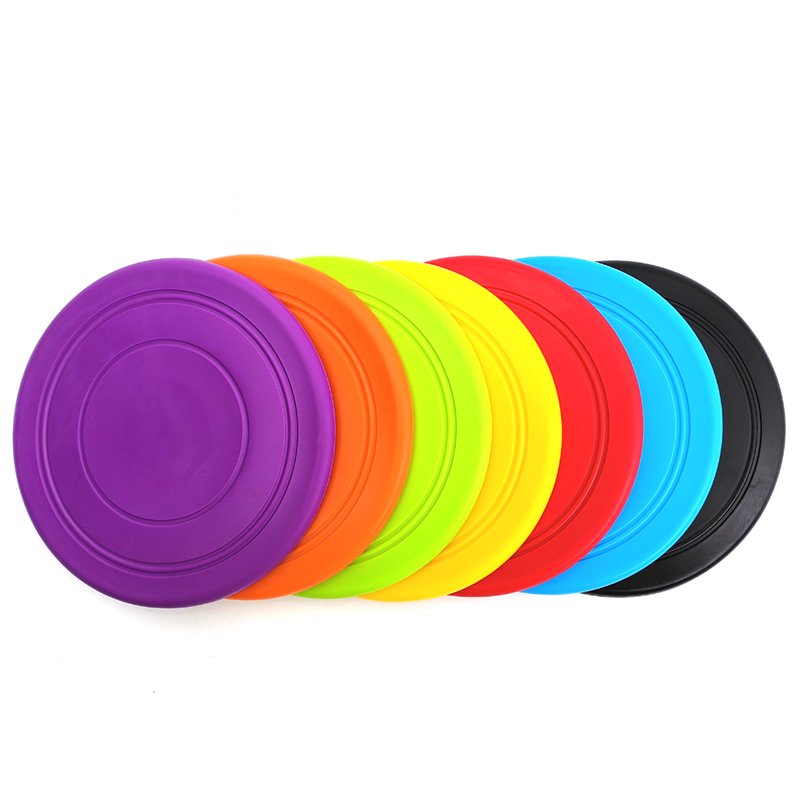 Soft Round TPR pet dog flying disc toy interaction toy for dog outdoor frisbeed training toys
