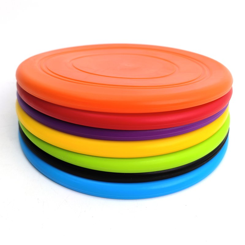 Soft Round TPR pet dog flying disc toy interaction toy for dog outdoor frisbeed training toys